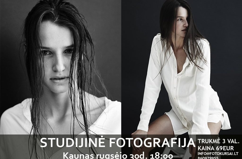 Renkama grupė studijinės fotografijos seminarui